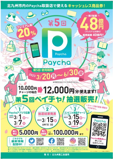 プレミアム付き電子商品券Paycha™（ペイチャ）取扱店舗のご案内 - img