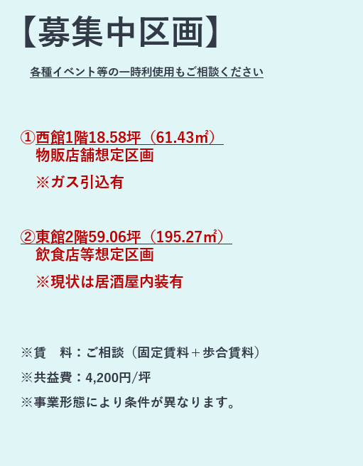出店者募集イメージ画像
